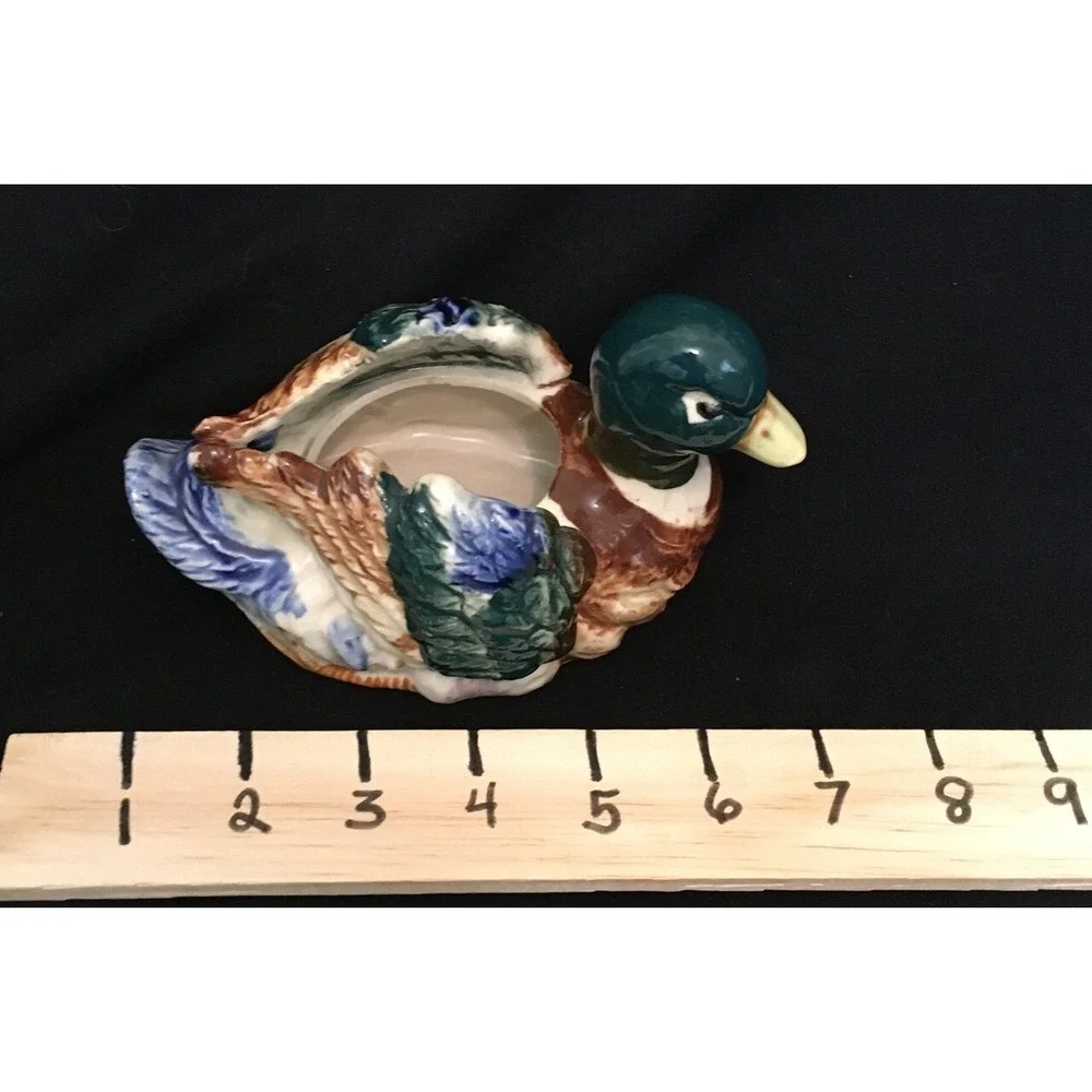Vintage Mallard Duck Planter 5 1/2